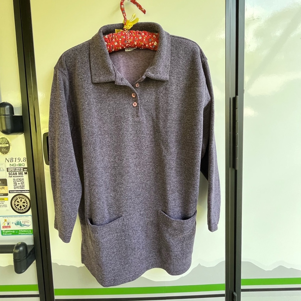 Sweater by Maggie Lawrence in purple and small